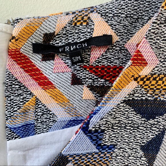 FRNCH Southwest Print Shift Dress pockets sz S NEW - Picture 4 of 16